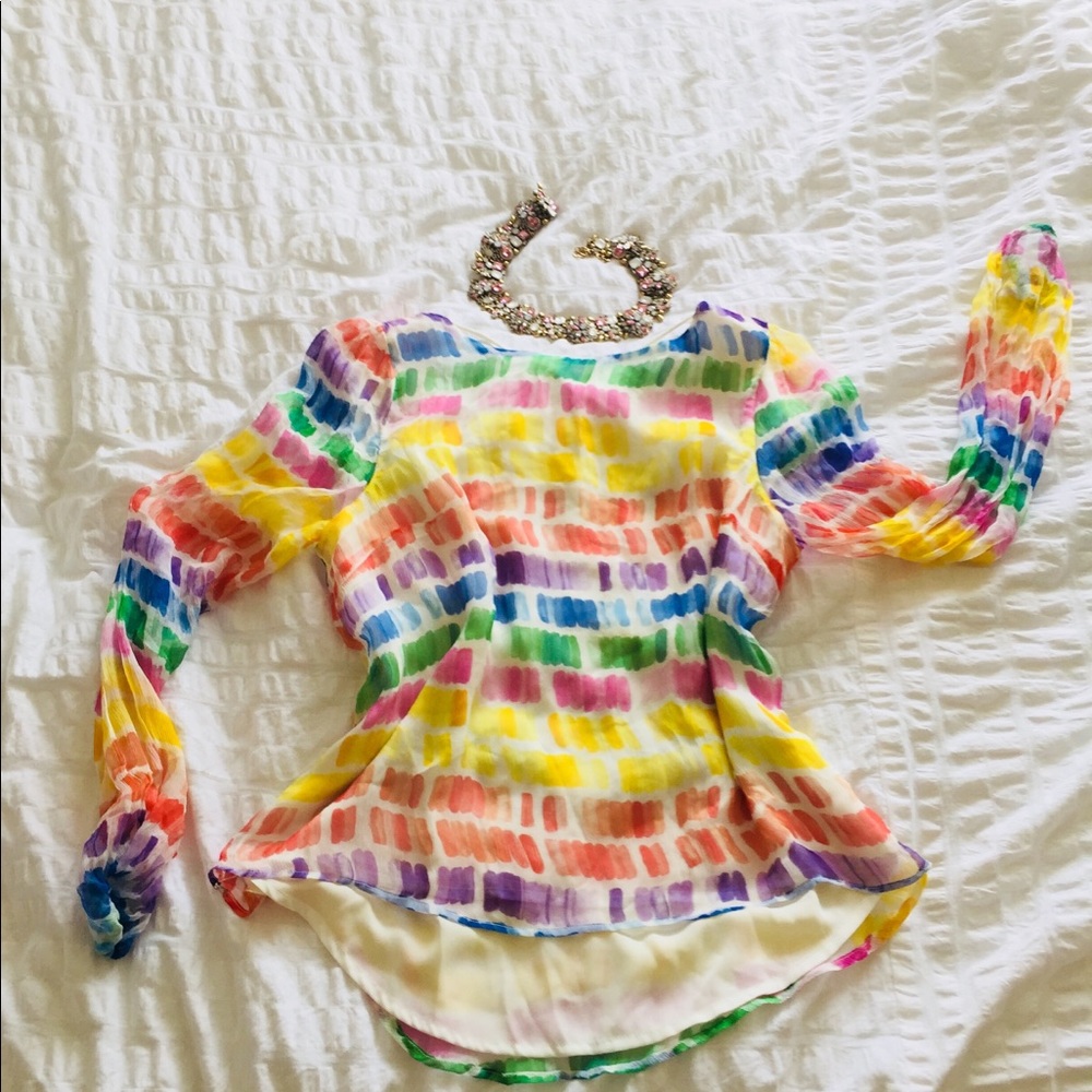 Anthropologie Silk blouse  Size XS